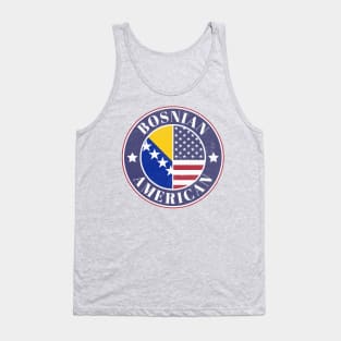 Proud Bosnian-American Badge - Bosnia and Herzegovina Flag Tank Top